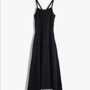 NWT! Pact Apparel Ft & Flare Midi Dress - Black M
